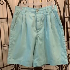 Liz Claiborne turquoise Bermuda shorts